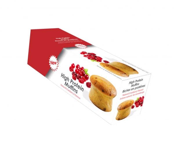 Protein muffins cranberry (5/box)