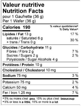Gaufrettes ProtiDiet protéinée au chocolat (7/boîte)