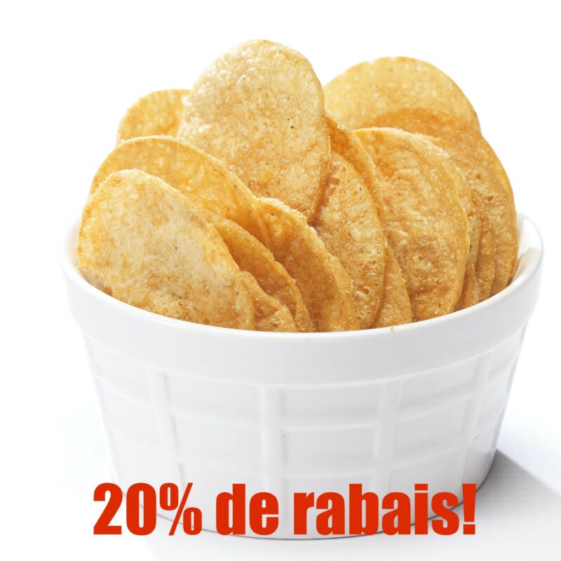 BBQ chips in a bowl