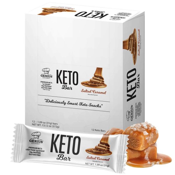 Barres protéinées Keto Caramel Salé (12 unités)