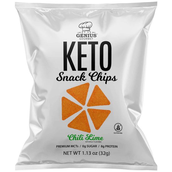 Keto chips "Genius Gourmet" - Chili and lime