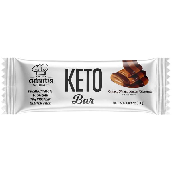 Salty caramel keto Creamy peanut butter bar (12 units)