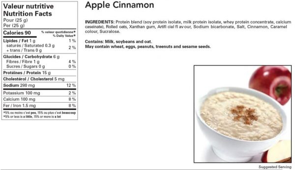 ProtiDiet Protein oatmeal Apple-cinnamon