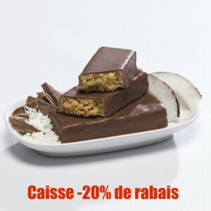 Barres protéinées au chocolat et noix de coco