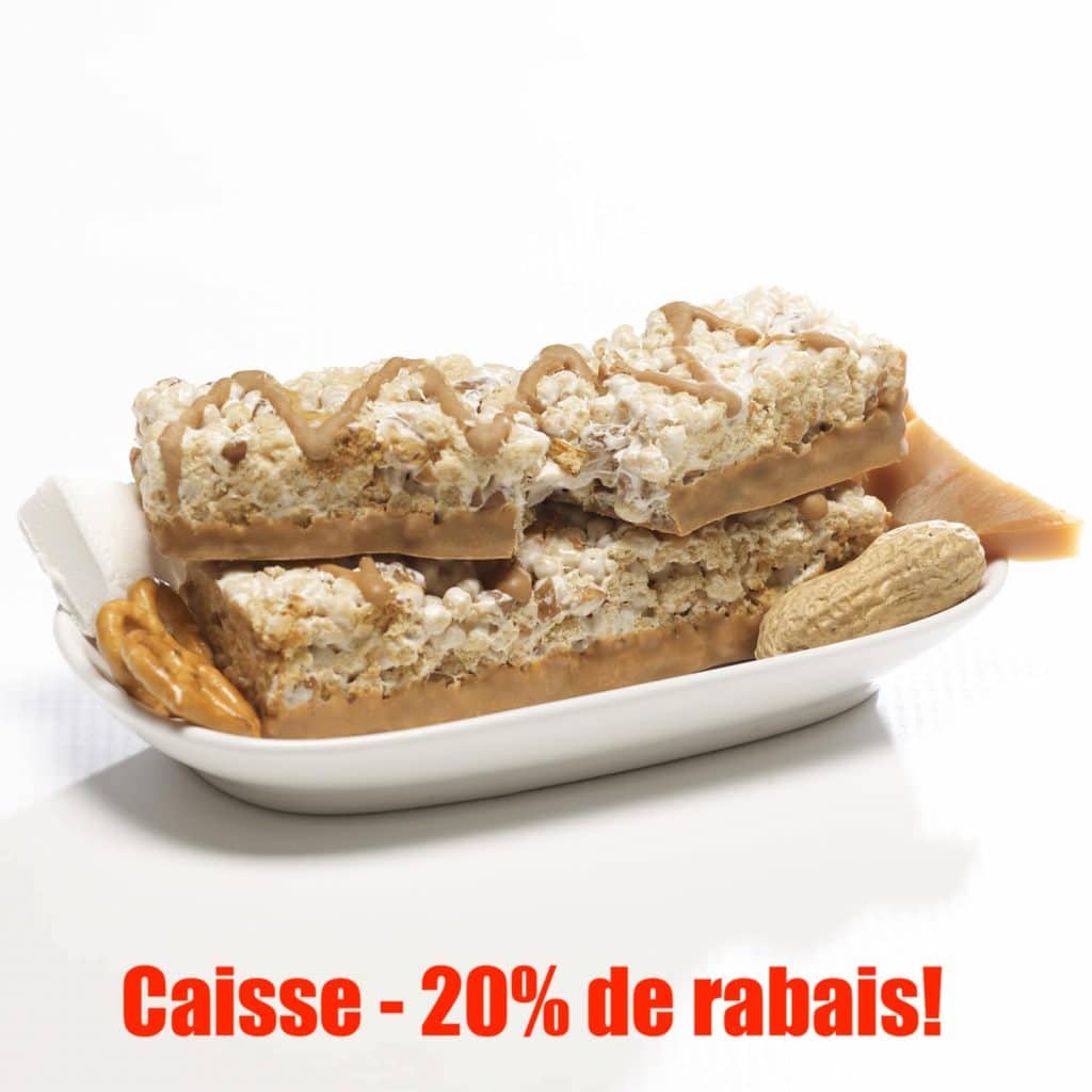 Barres croustillantes au beurre d'arachide