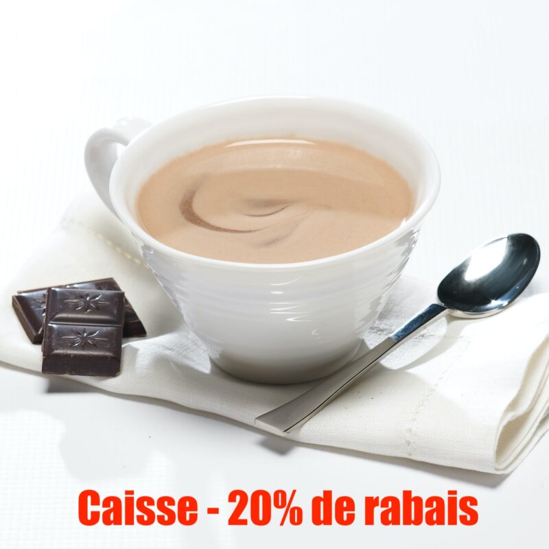 Hot chocolate in a cup