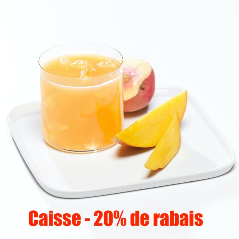 Jus de pêche et mangue