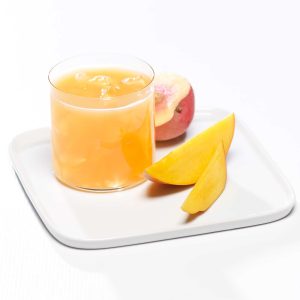 Jus protéiné pêche mangue