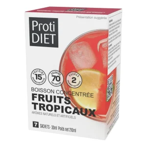 Boisson protéinée concentrée tropicale