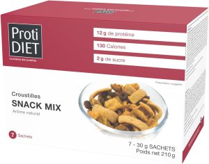 Snack mix protéiné Protidiet – boîte de 7 sachets